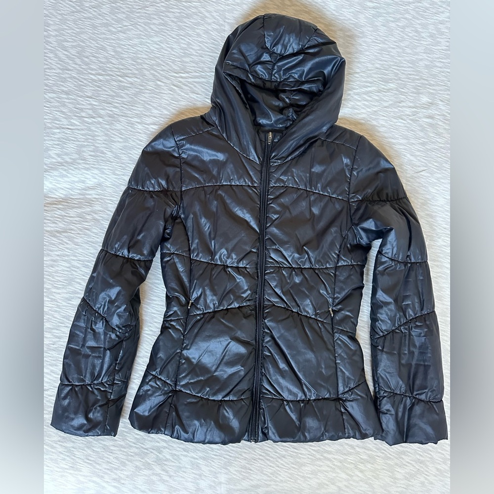Patagonia Black Hooded Puffer Jacket